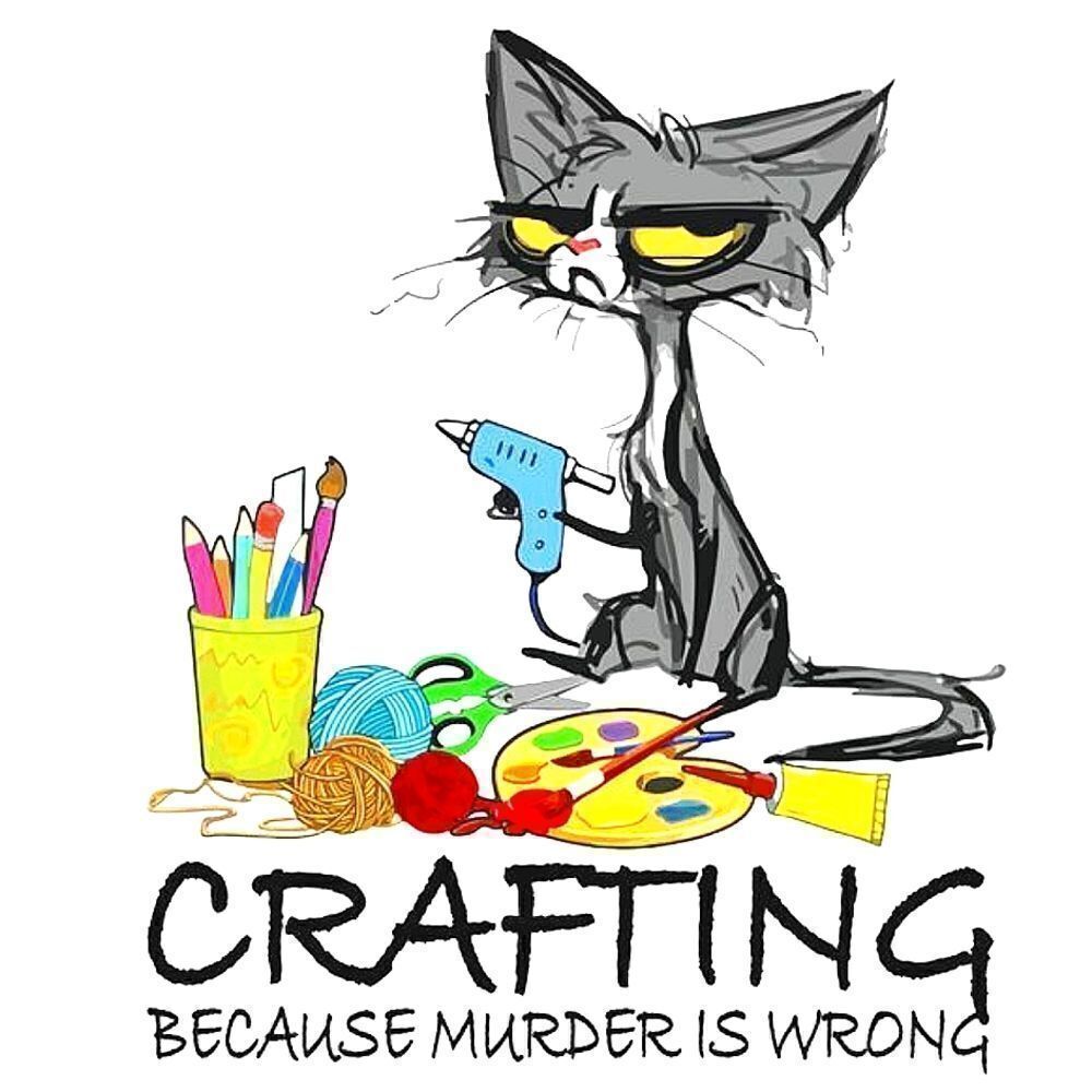MugsBySandy Coffee Mug, 15 oz. Mug design, Crafting because murder is wr…